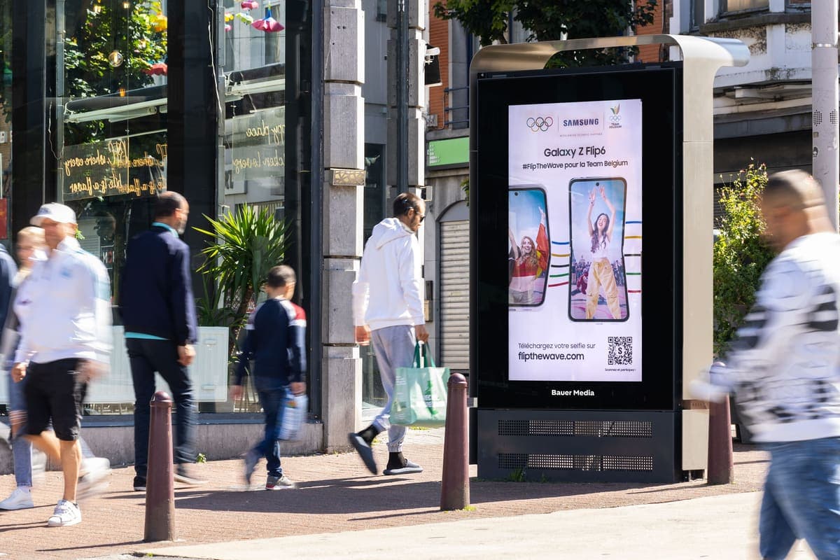 Samsung abri in de stad
