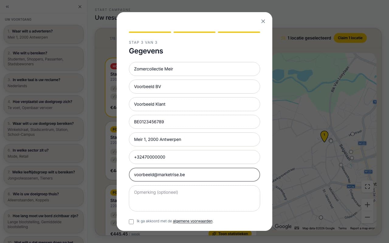 Vul uw gegevens aan en verstuur de aanvraag online.